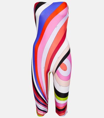 Pucci Iride-print bandeau jumpsuit
