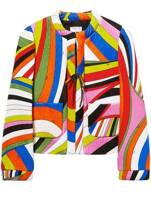 PUCCI Iride-print cotton jacket - Multicolour