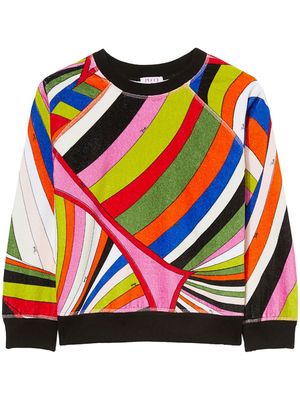 PUCCI Iride-print cotton sweatshirt - Multicolour