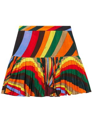PUCCI Iride-print pleated skirt - Multicolour