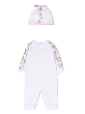 PUCCI Junior abstract-print babygrow set - White