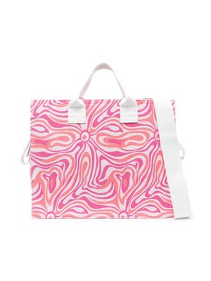 PUCCI Junior abstract-print changing bag - Pink