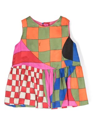 PUCCI Junior abstract-print dress and bloomers - Pink