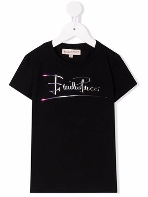PUCCI Junior embossed logo T-shirt - Black