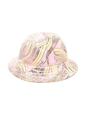 PUCCI Junior graphic-print bucket hat - Pink