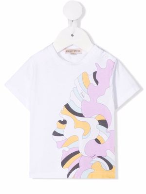PUCCI Junior graphic-print cotton T-shirt - White
