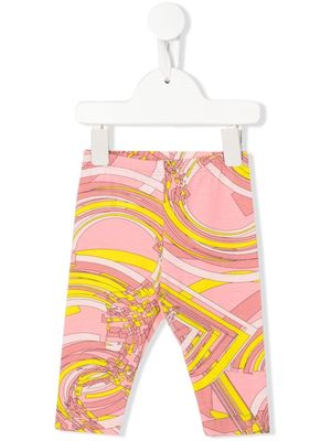 PUCCI Junior graphic-print leggings - Pink