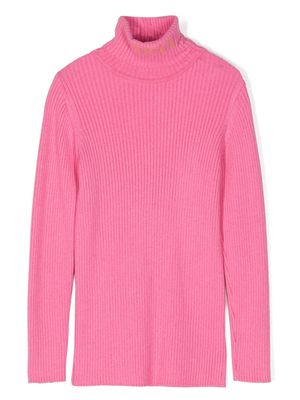 PUCCI Junior halterneck knitted jumper - Pink