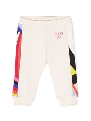 PUCCI Junior Iride-print cotton track pants - Neutrals