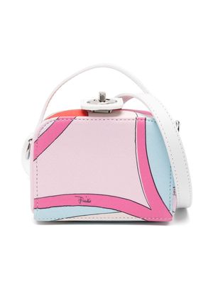 PUCCI Junior iride-print shoulder bag - Pink