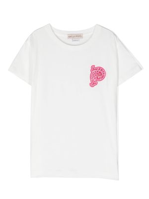 PUCCI Junior logo-apliqué short-sleeve T-shirt - White