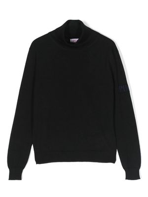 PUCCI Junior logo-embroidered wool jumper - Black