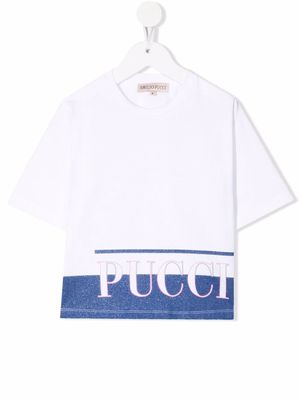 PUCCI Junior logo-print cotton T-shirt - White