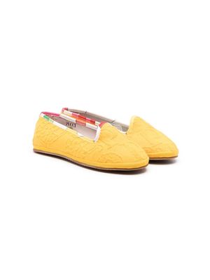 PUCCI Junior patterned slip-on ballerinas - Yellow