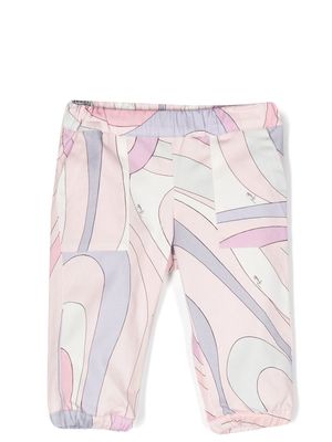 PUCCI Junior patterned track pants - Pink