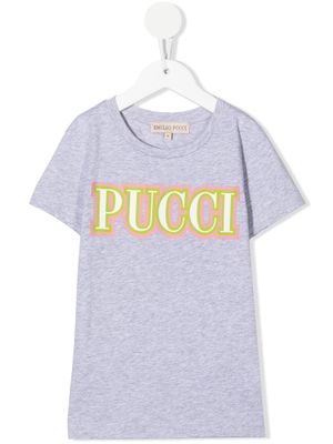 PUCCI Junior round neck T-shirt - Grey