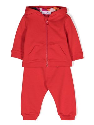 PUCCI Junior rubberised-logo tracksuit set - Red