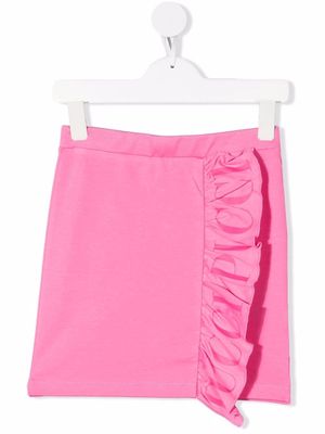 PUCCI Junior ruffle-trimmed mini skirt - Pink