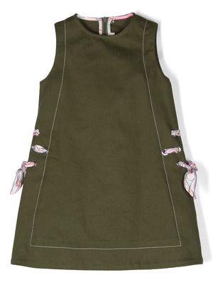 PUCCI Junior side lace-up dress - Green