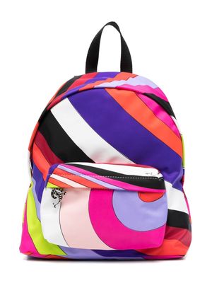 PUCCI Junior swirl-print backpack - Black