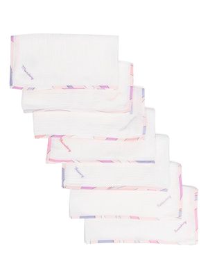 PUCCI Junior weekday waffle-knit cloths - White