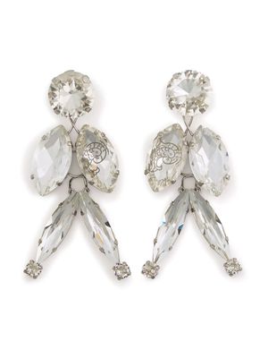 PUCCI large crystal-embellished earrings - Silver