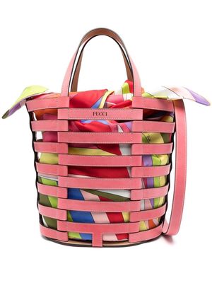 PUCCI large Lido bucket tote bag - Pink