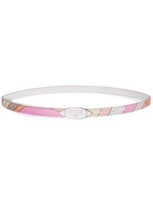 PUCCI logo-buckle belt - Pink