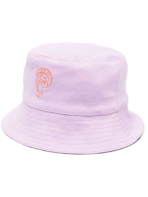 PUCCI logo-embroidered reversible bucket hat - Purple