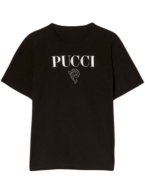 PUCCI logo-print cotton T-shirt - Black