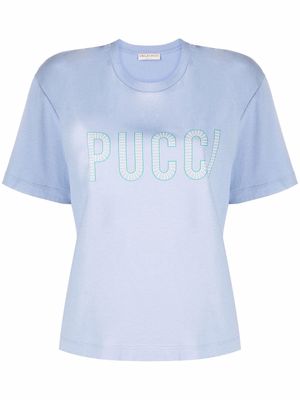 PUCCI logo-print crew-neck T-shirt - Green
