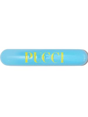 PUCCI logo-print hair clip - Blue