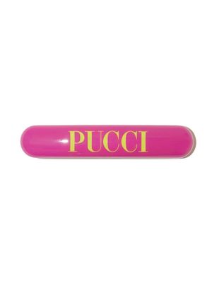 PUCCI logo-print hair clips - Pink