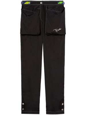 PUCCI logo-print high-waisted trousers - Black