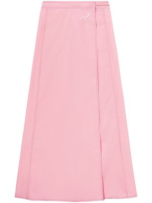 PUCCI logo-print maxi wrap skirt - Pink