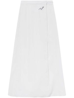 PUCCI logo-print maxi wrap skirt - White