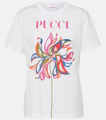 Pucci Logo printed cotton jersey T-shirt