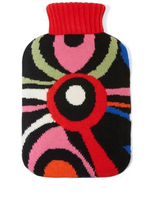 PUCCI marbled-pattern hot water bottle - Black