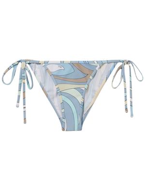 PUCCI Marmo-print bikini bottoms - Blue