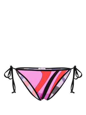 PUCCI Marmo-print bikini bottoms - Purple