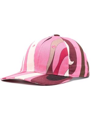 PUCCI Marmo-print cap - Pink