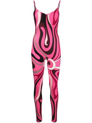 PUCCI Marmo-print jumpsuit - Pink