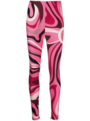 PUCCI marmo-print leggings - Pink