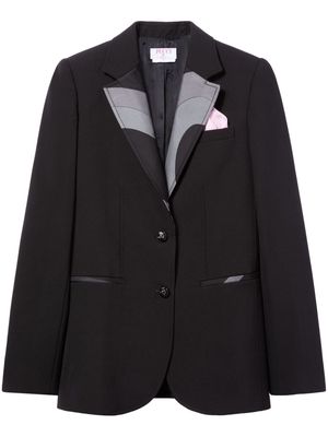 PUCCI Marmo-print single-breasted blazer - Black