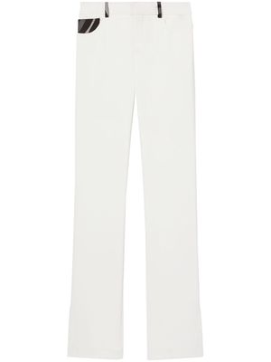 PUCCI Marmo-print straight-leg trousers - White