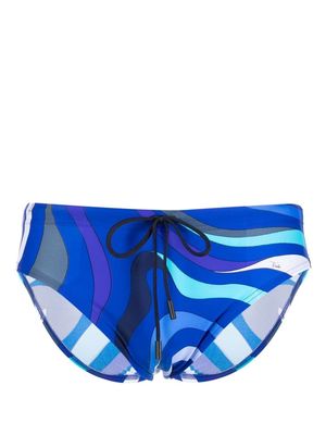 PUCCI Marmo-print swimming trunks - Blue