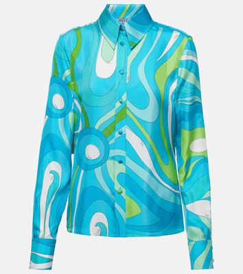 Pucci Marmo printed silk shirt