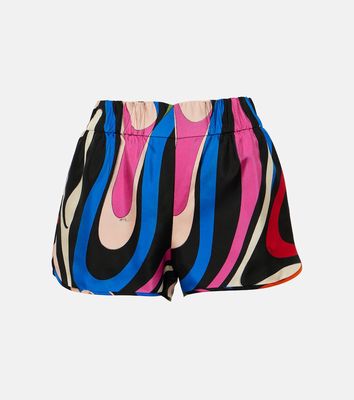 Pucci Marmo silk shorts