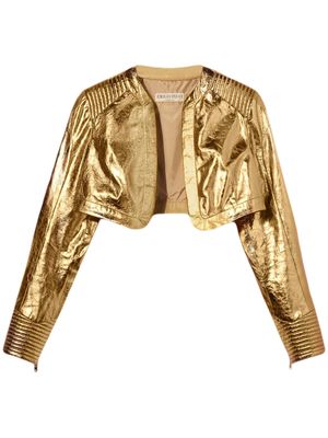 PUCCI metallic bolero jacket - Gold
