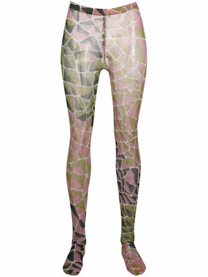 PUCCI mosaic-print tights - Pink